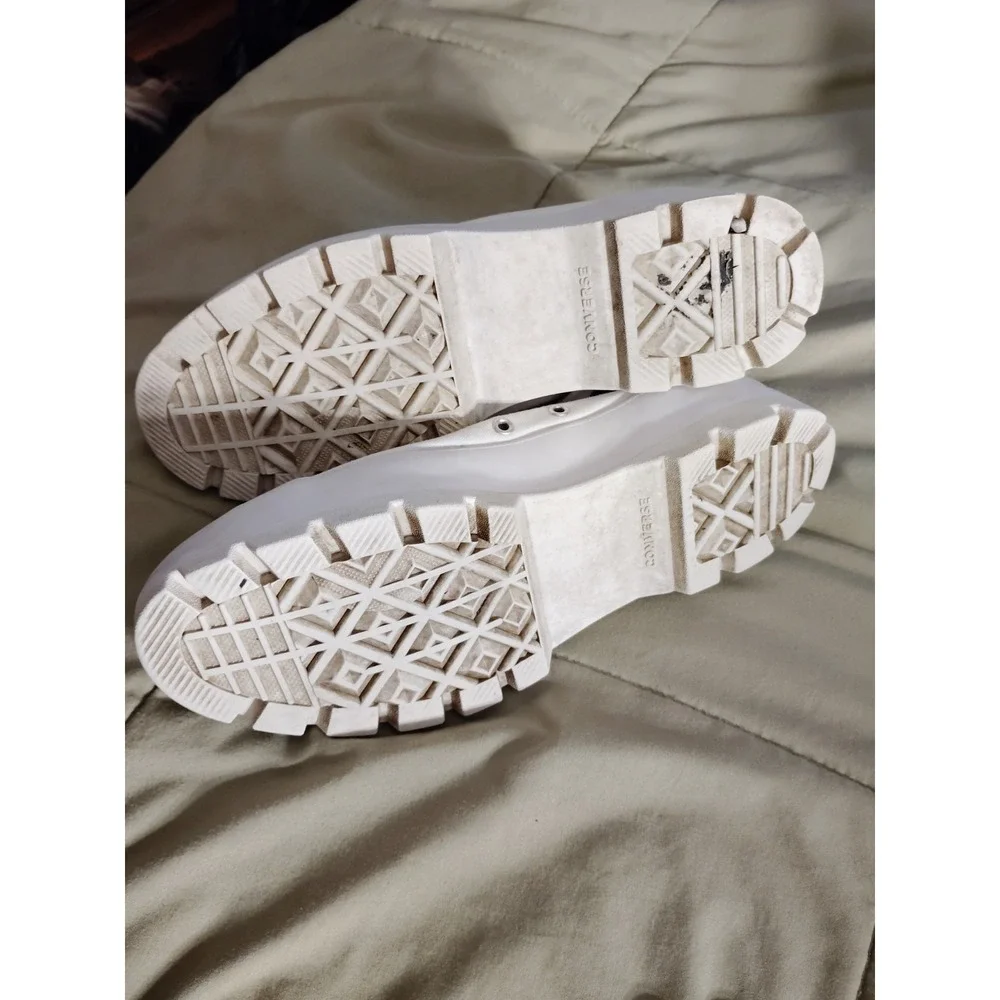 Converse Chuck Taylor Women 10 Lugged Platform High Top Preppy‎ White Sneakers - Picture 10 of 11